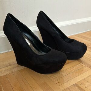 Black Platform Heels, Size 7.5 - NWT